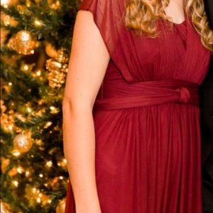 Birdy Grey Chicky Convertible Cabernet bridesmaids dress